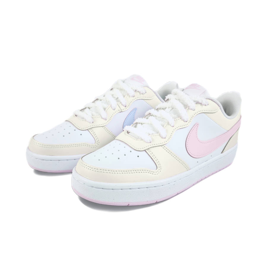 Nike Nike Court Borough Leather Low top Kids' Skateboarding Shoes White Teenagers