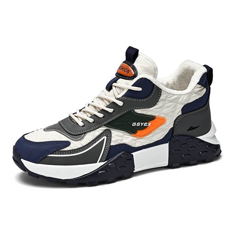 KUDING Fleece Lined Comfortable Slip Resistant, Abrasion Resistant, Thermal Kids Lifestyle Shoes Teenagers
