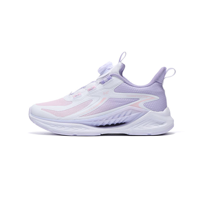 361°KIDS Running Shoes Baby Pink/Wood Vine Purple/361 Degrees White Teenagers