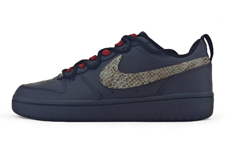 Nike Nike Court Borough Low 2 Slip Resistant Low top Kids' Skateboarding Shoes Black Teenagers