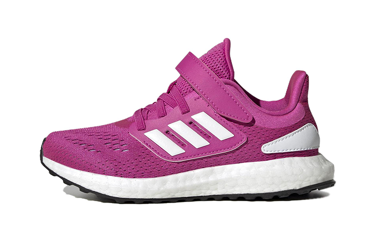 Adidas Adidas Pureboost 22 Comfortable Slip Resistant Abrasion Resistant Low top Kids' Running Shoes Pink White