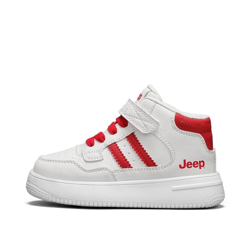 Jeep Synthetic Leather Abrasion Resistant Lightweight Cushioning Mid top Kids' Skateboarding Shoes Kids'