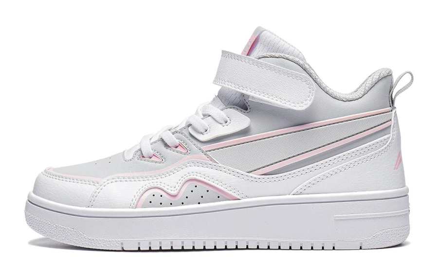 Li-Ning YOUNG Li Ning YOUNG 937 Mid top Casual Shoes White Gray Teenagers