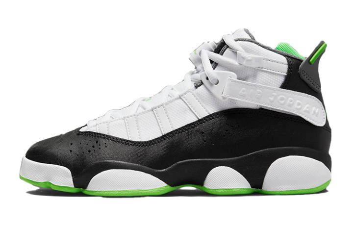 Jordan Jordan 6 Rings White Black Green GS