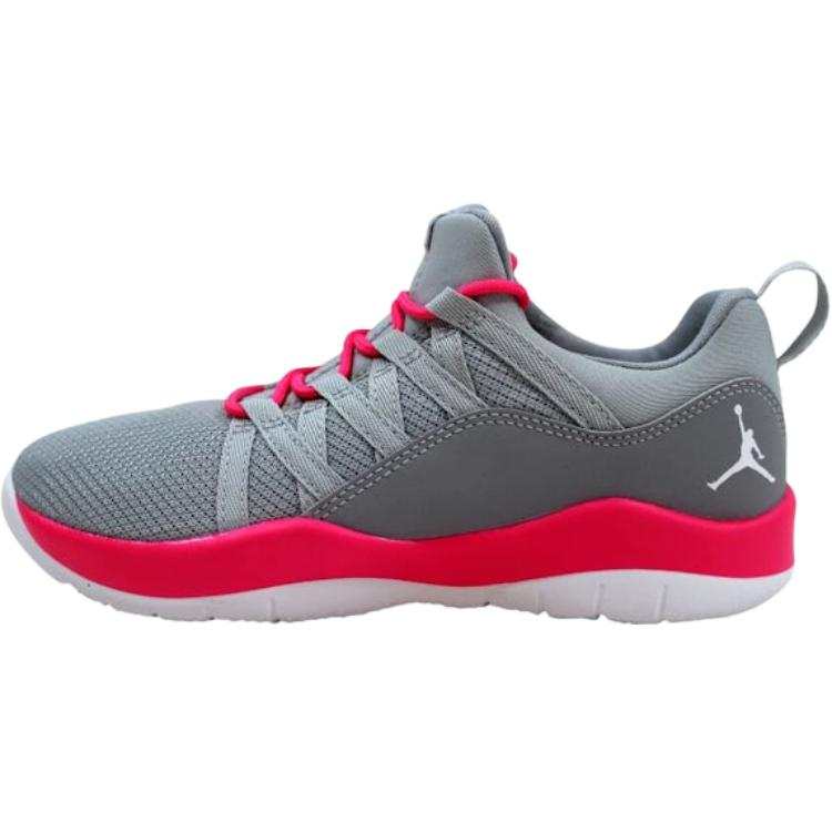 Jordan Jordan Deca Fly Abrasion Resistant Low top Children's Basketball Shoes Gray Red Kids'
