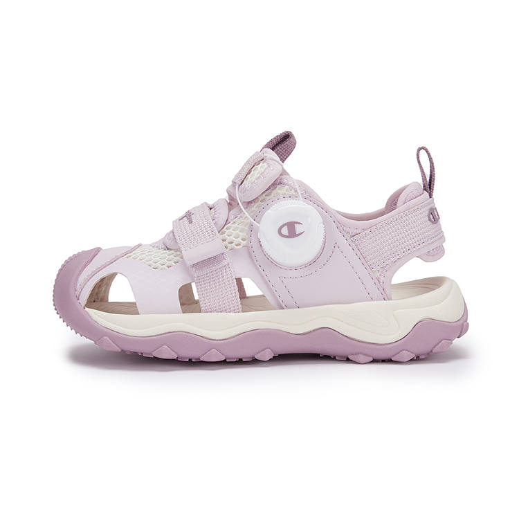 Champion Kids Synthetic Leather, Textile Slip Resistant Anti Kick Abrasion Resistant Breathable Sandal Purple Kids'