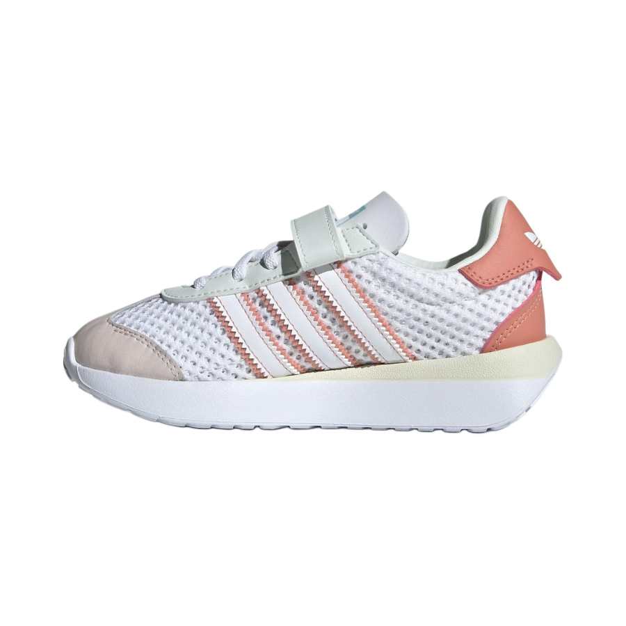 Adidas Originals COUNTRY XLG Low top Kids Lifestyle Shoes White Brown Pink Children Aged 3 7 Years Old