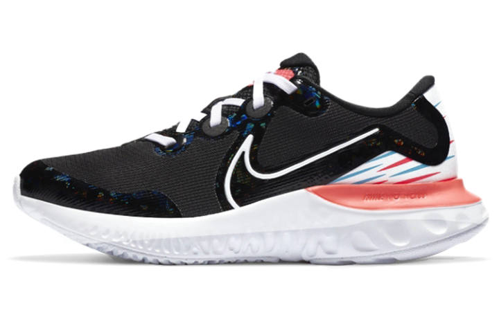 Nike Nike Renew Run Cushioning Slip Resistant Abrasion Resistant Low top Running Shoes Black White Pink Unisex