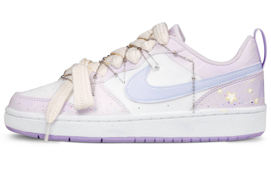 Nike Nike Court Borough 2 Abrasion Resistant Abrasion Resistant Low top Skateboard Shoes Purple