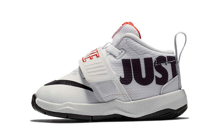 Nike Nike Team Hustle D 8 JDI Slip Resistant Cushioning Abrasion Resistant Mid top Toddler Shoes Black White