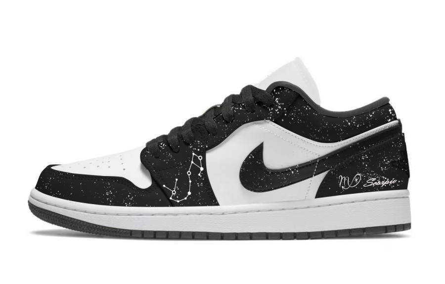 Jordan Jordan Air Jordan 1 Star Track Scorpion Synthetic Leather Slip Resistant Abrasion Resistant Low top