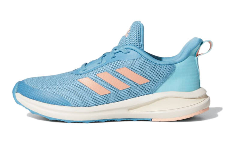 Adidas Adidas Fortarun J Cushioning Breathable Low top Kids' Running Shoes Blue Pink Kids'