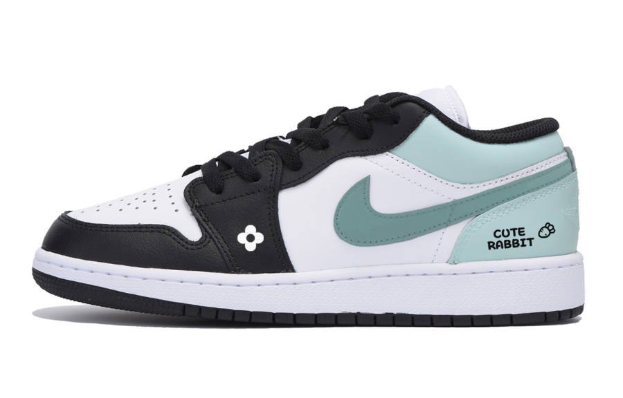 Jordan Jordan Air Jordan 1 Low Leather Low top Children's Basketball Shoes White Teenagers