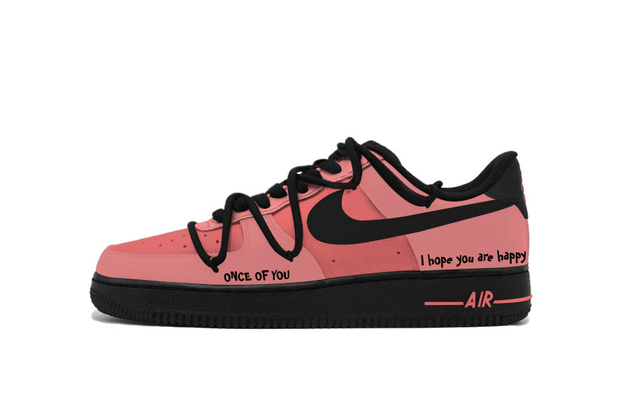 Nike Nike Air Force 1 Blackberry Powderberry Abrasion Resistant Slip Resistant Low top Kids' Skateboarding Shoes Unisex