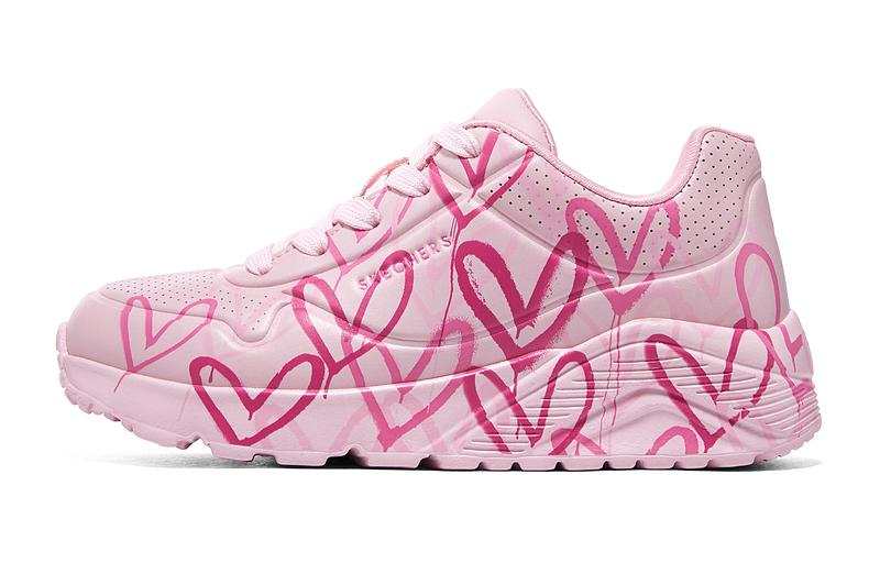 Skechers Kids UNO Synthetic Leather Slip Resistant Cushioning Abrasion Resistant Low top Kids Lifestyle Shoes