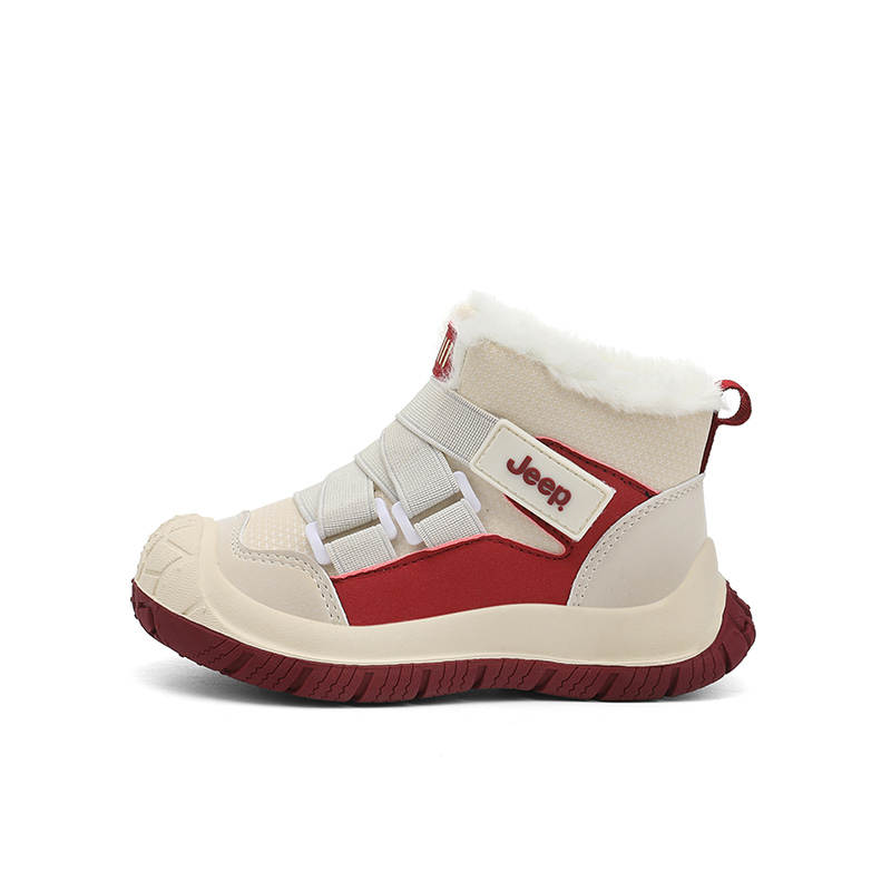 Jeep Mid top Kids' Cotton Boots Kids' Angora Red