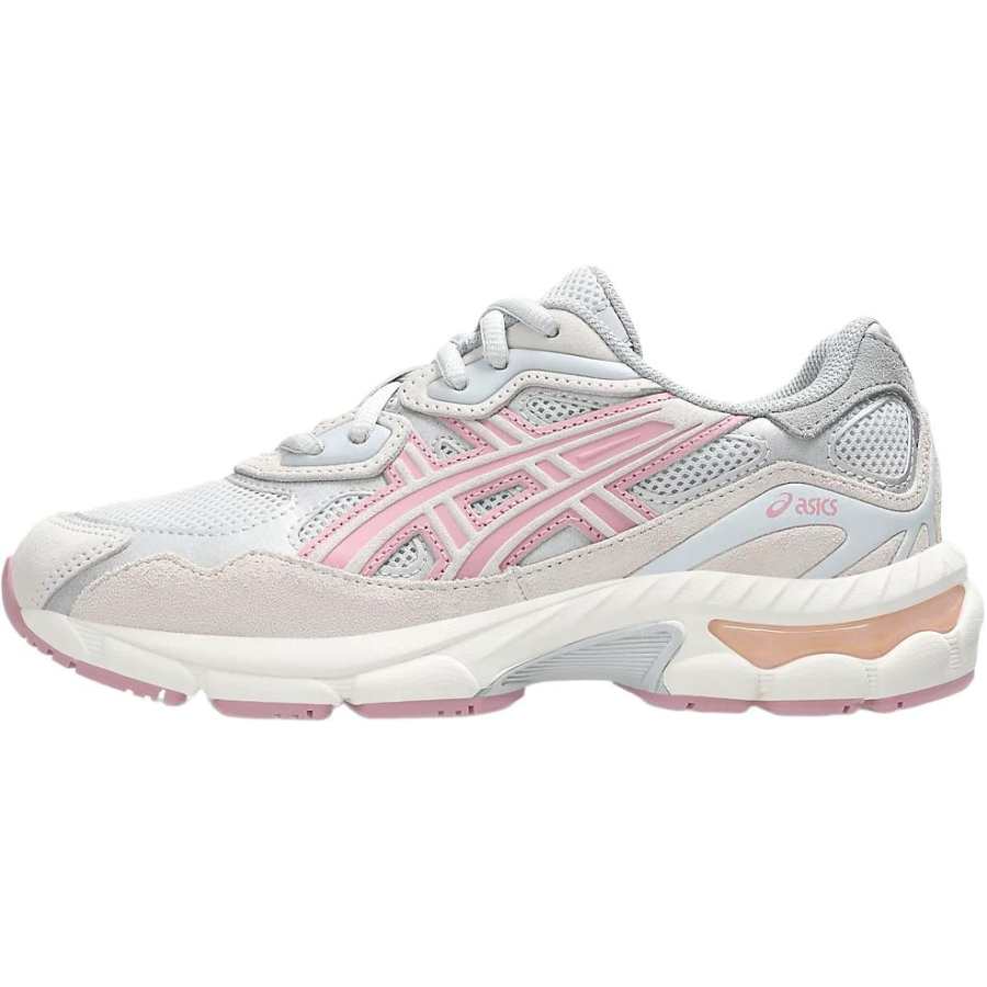 ASICS GEL NYC Breathable Support Low top Kids' Running Shoes Gray Pink Unisex