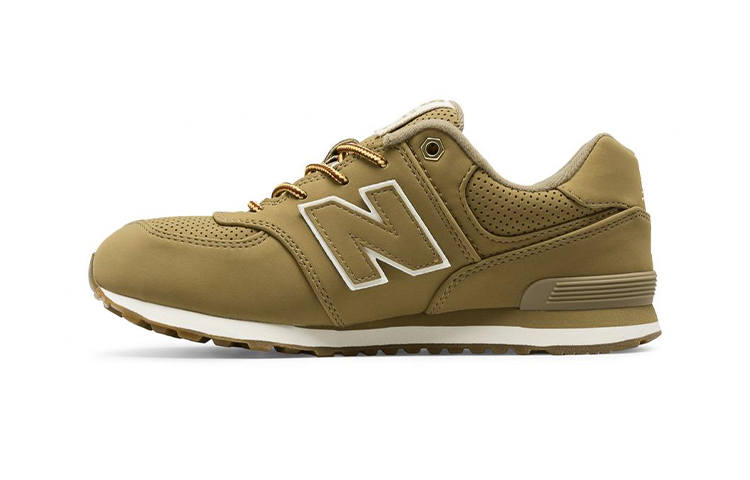New Balance New Balance NB 574 Comfortable Low top Kids' Running Shoes Olive Children Aged 3 7 Years Old
