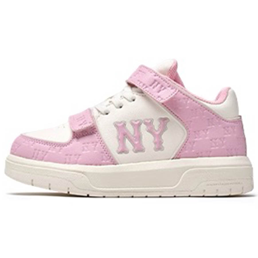 MLB New York Yankees Synthetic Leather Kids Lifestyle Shoes Pink Kids'