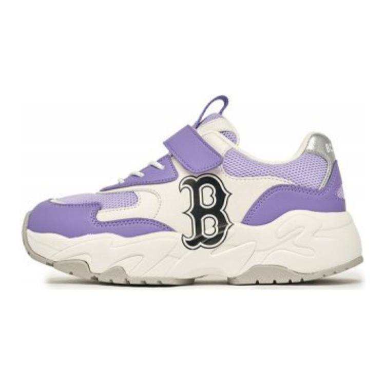 MLB KIDS Slip Resistant Abrasion Resistant Low top Kids Lifestyle Shoes Purple Kids'