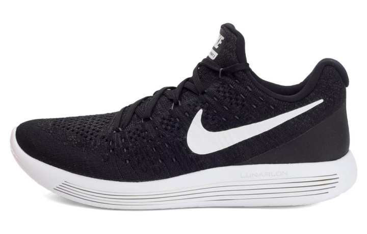 Nike Nike LunarEpic Flyknit 2 Slip Resistant Abrasion Resistant Low top Running Shoes Black Unisex