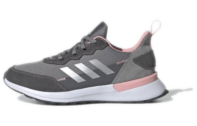 Adidas Adidas Rapida Run Elite J Cushioning Low top Kids' Running Shoes Gray Pink Teenagers