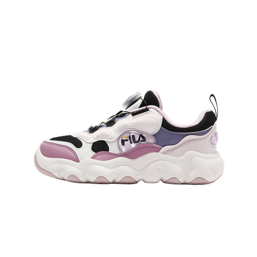FILA KIDS Slip Resistant Children's Basketball Shoes Black/Subtle Pink Teenagers