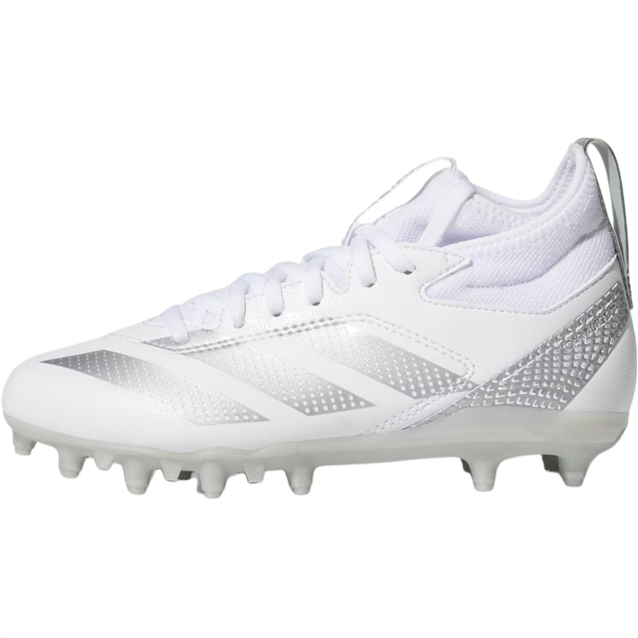Adidas Adidas ADIZERO IMPACT.2 Mid top Kids' Soccer Shoes Cloud White/Metal Silver Teenagers