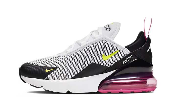 Nike Nike Air Max 270 White Black Fuchsia Volt PS