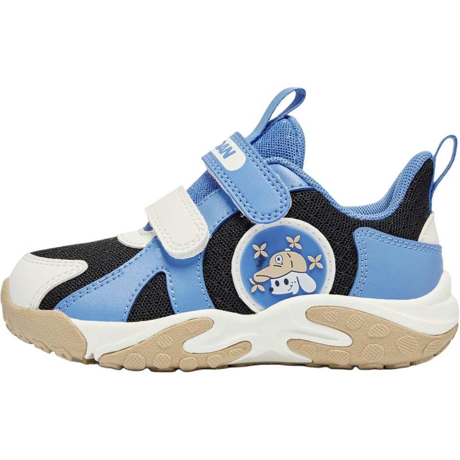 QIAODAN Slip Resistant Abrasion Resistant Slip Resistant Abrasion Resistant Low top Toddler Shoes Blue Black