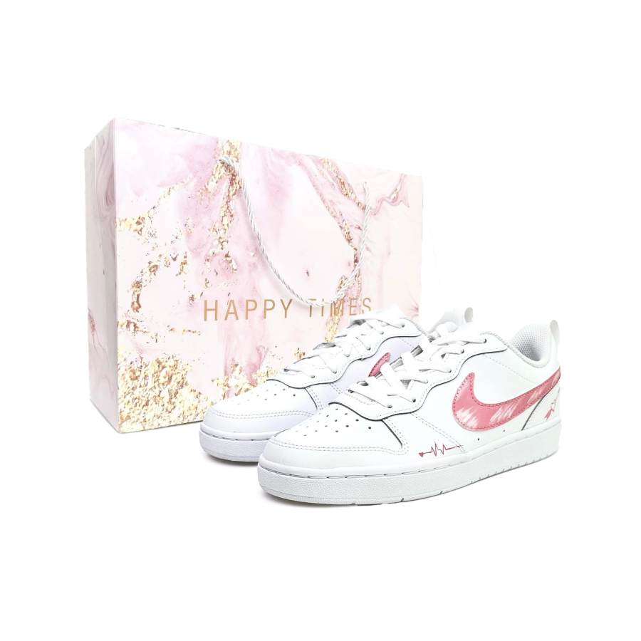 Nike Nike Court Borough Abrasion Resistant, Breathable, Slip Resistant Cushioning Low top Kids' Skateboarding Shoes