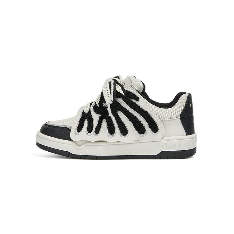 TARANIS Low top Skateboard Shoes White Black Kids'