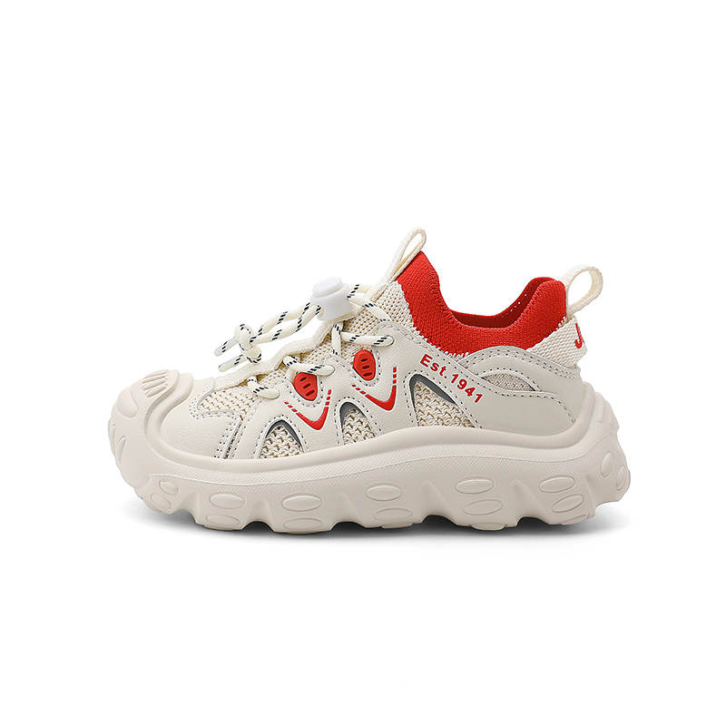Jeep Kids' Running Shoes Beige Red Kids'
