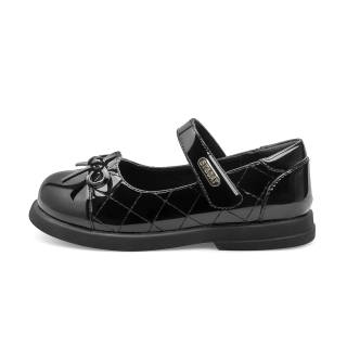 ST&SAT KIDS Slip Resistant Abrasion Resistant Slip Resistant Abrasion Resistant Low top Leather Shoes Black Kids'