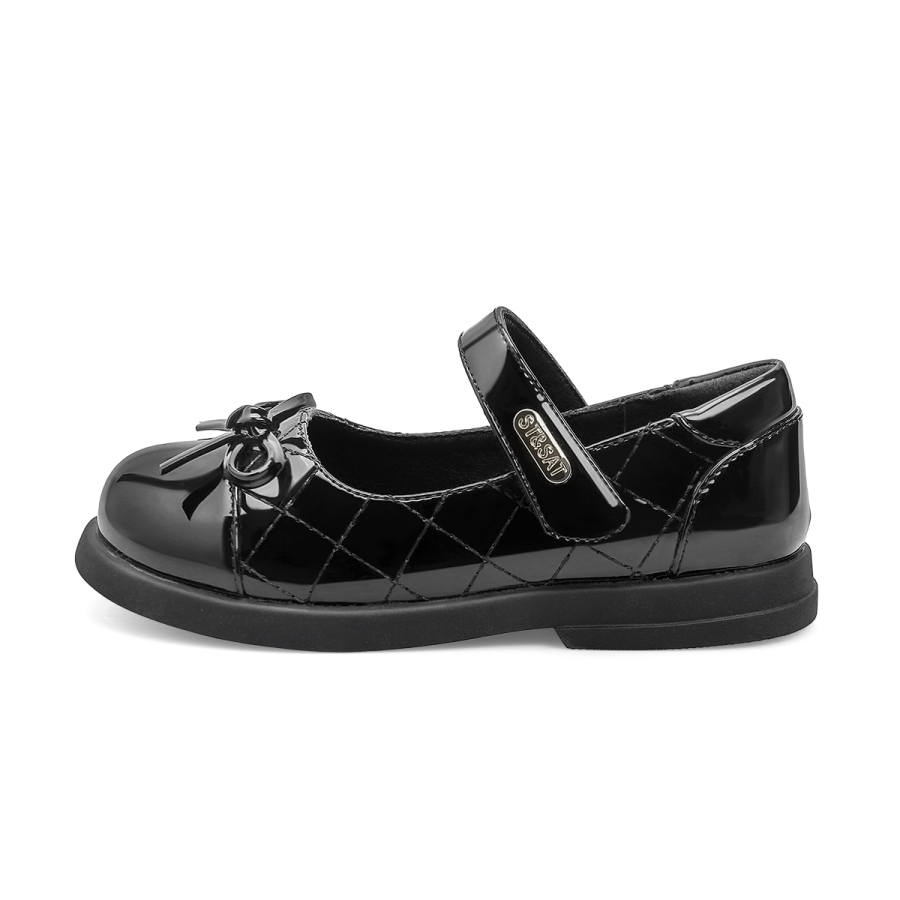 ST&SAT KIDS Slip Resistant Abrasion Resistant Slip Resistant Abrasion Resistant Low top Leather Shoes Black Kids'