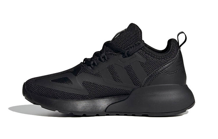 Adidas Originals ZX 2K Breathable Low top Sports Casual Shoes Black Children Aged 3 7 Years Old