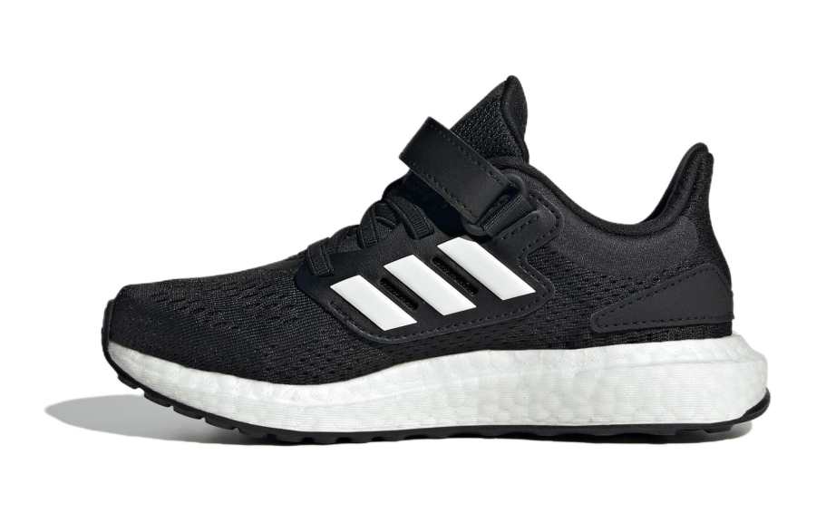 Adidas Adidas Pureboost Running Mesh Abrasion Resistant Breathable Low top Kids' Running Shoes Black White Kids'