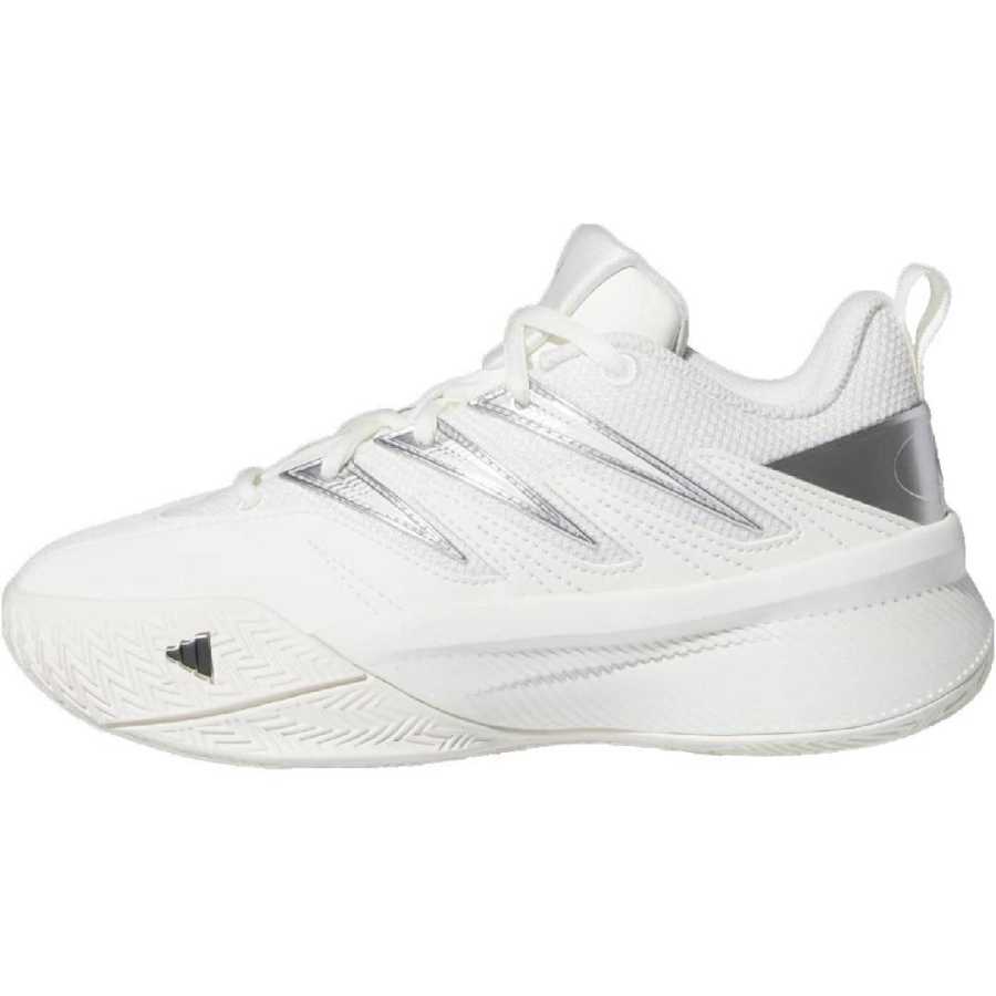 Adidas Adidas Dame Certified 3 Comfortable Slip Resistant Abrasion Resistant Low top Children's Basketball Shoes White