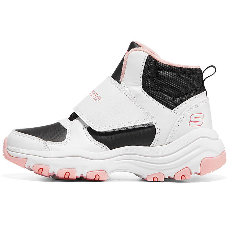 Skechers I Conik Rebound And Breathable Kids Lifestyle Shoes Black White Pink Teenagers