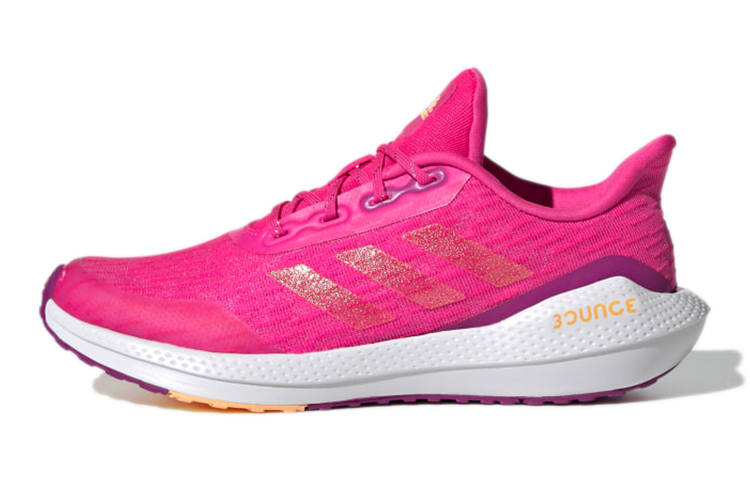 Adidas Adidas EQ21 Run J Slip Resistant Abrasion Resistant Low top Kids' Running Shoes Rose Red Teenagers