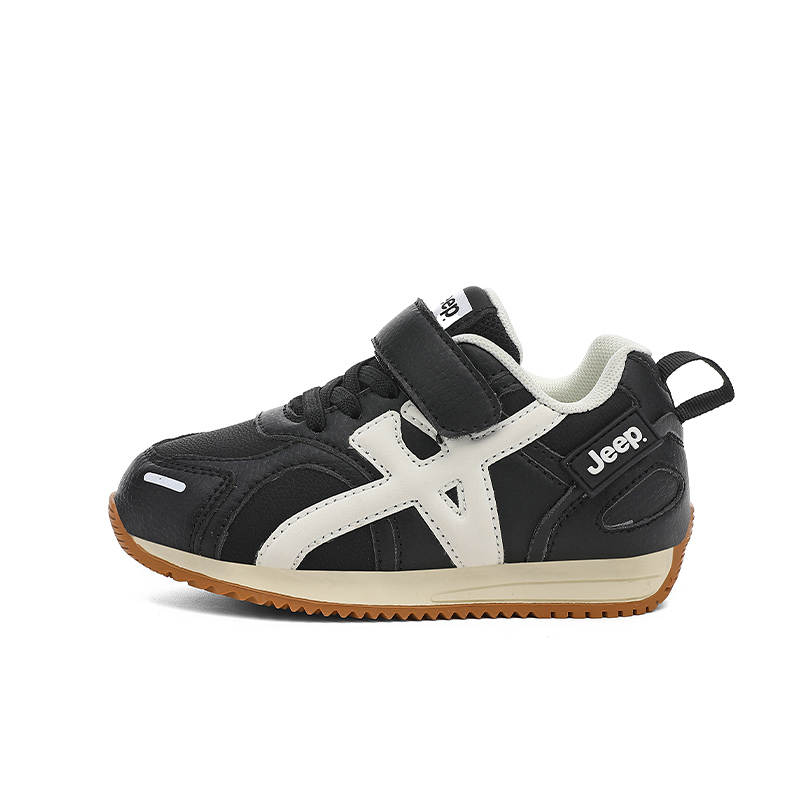 Jeep Black Warrior Running Collection Low top Kids Lifestyle Shoes Starburst Black Kids'