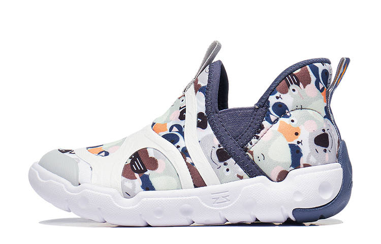 Li-Ning YOUNG LINING YOUNG Sports Life Collection Slip-Resistant Cushioning Rebound Lightweight Kids Lifestyle Shoes White Blue Kids'