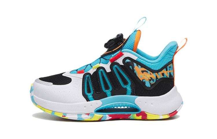 Antakids Qing Crazy 2.0 Slip Resistant Cushioning Mid top Children's Basketball Shoes Children Aged 3 7 Years Old
