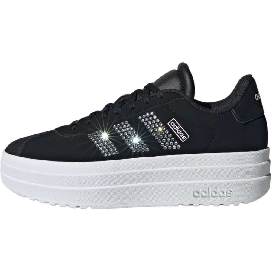 Adidas Adidas Vl Court Low top Kids' Skateboarding Shoes Black Teenagers