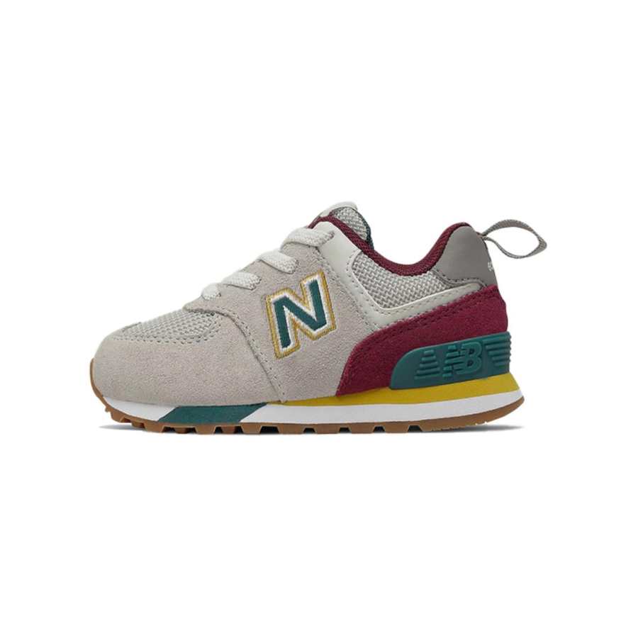 New Balance New Balance NB 574 Mid top Toddler Shoes Gray Red Infant And Toddler