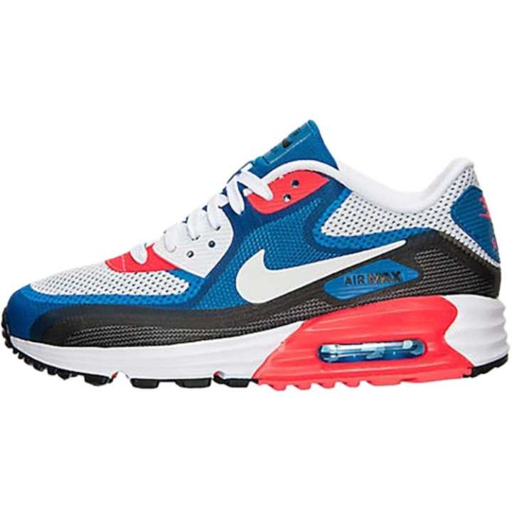 Nike Nike Air Max Lunar 90 Low top Running Shoes Blue Black Red Unisex