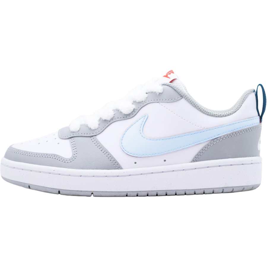 Nike Nike Court Borough Small Gray Blue Slip Resistant Abrasion Resistant Low top Kids' Skateboarding Shoes Blue Gray