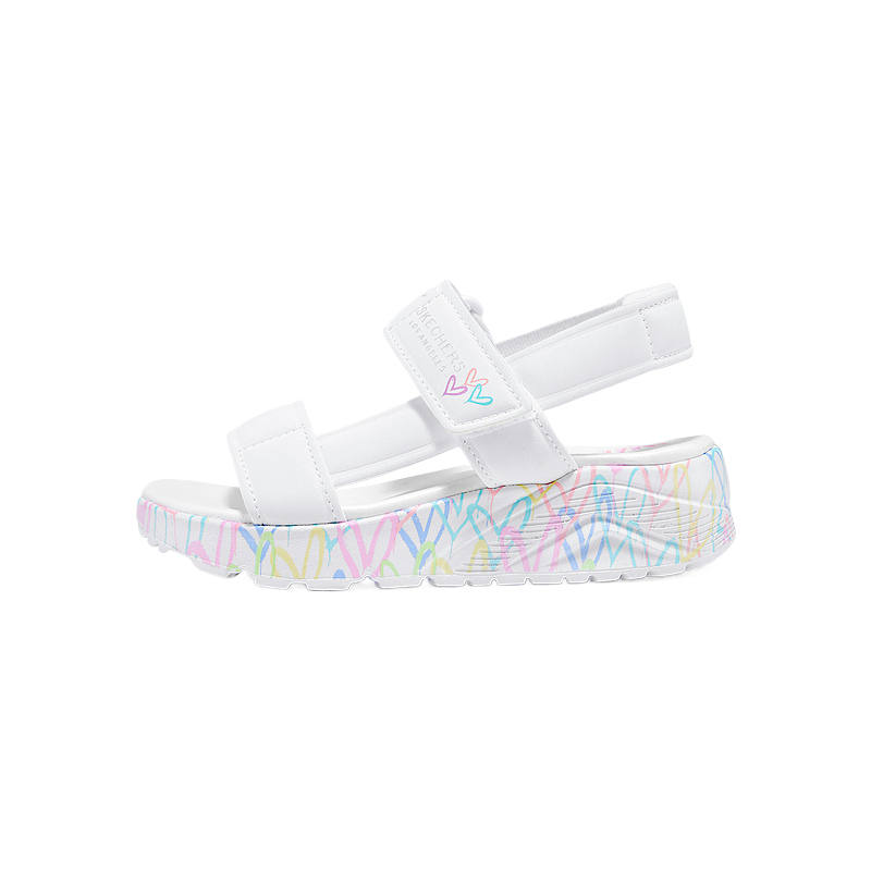 Skechers Kids Leather Breathable Low top Sandal White Kids'