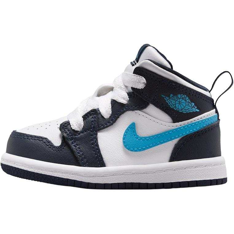 Jordan Jordan Air Jordan 1 Mid top Toddler Shoes White Black Infant And Toddler