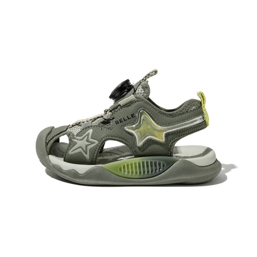 BELLE Synthetic Leather Children's Sandals Army Green Kids'